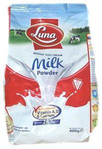 Luna Full Cream Instant Milk Powder Sachet 400 g