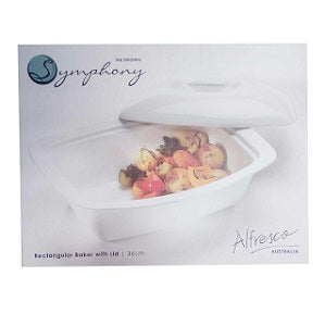 Symphony Alfresco Rectangular Baker With Lid 36 cm