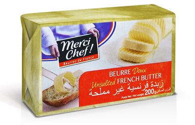 Merci Chef Butter Unsalted 200 g