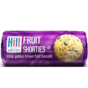 Hill Biscuits Fruit Shortcake Crisp Golden Brown 250 g