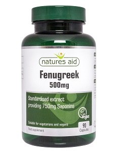 Natures Aid Fenugreek 90 Capsules