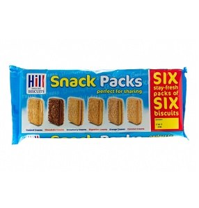 Hill Biscuits Snack Packs 450 g x6