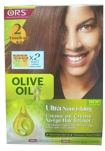 ORS No-Lye Hair Relaxer Olive Oil Ultra Nourishing Creme 2 Touch-Up Kit