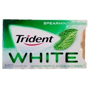 Trident White Spearmint x16