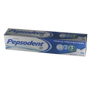 Pepsodent Toothpaste Triple Protection Natural White 140 g