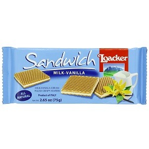 Loacker Sandwich Milk-Vanilla 75 g