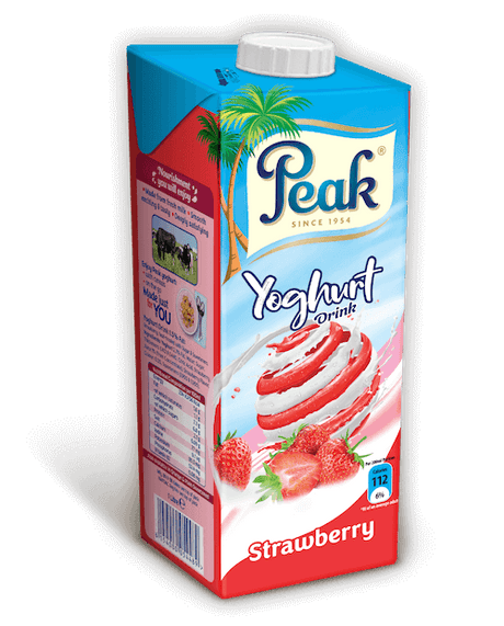 Peak Yoghurt Drink Strawberry Sweetened 100 cl