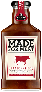 Kiihne Made For Meat Cranberry Barbecue Sauce 375 ml