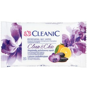 Cleanic Refreshing Wet Wipes Clean & Chic x15