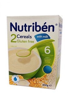 Nutriben 2 Cereals With Milk Gluten Free 6 Months+ 300 g