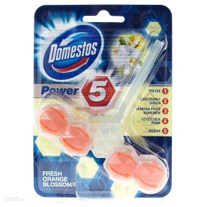 Domestos Power 5 Toilet Hanger Fresh Orange Blossom