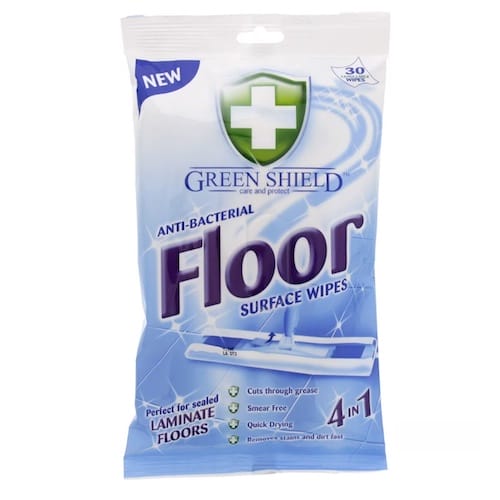 Green Shield Anti-Bacterial Floor Wipes x30