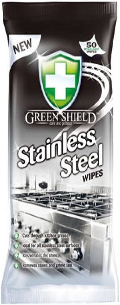 Green Shield Stainless Steel Wipes x50