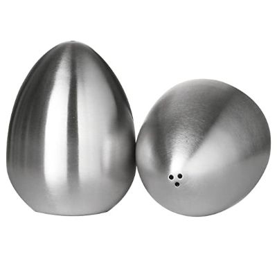 Premier Stainless Steel Salt & Pepper Shaker Egg Shaped