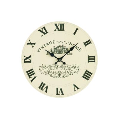 Premier Wall Clock MDF Vintage Home 29 cm