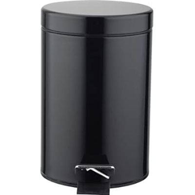 Sabichi Soft Close Pedal Bin - Matt Black - 3 Litres