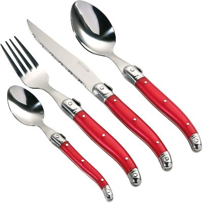 Premier Red Swiss Cutlery Set - 16 Pieces