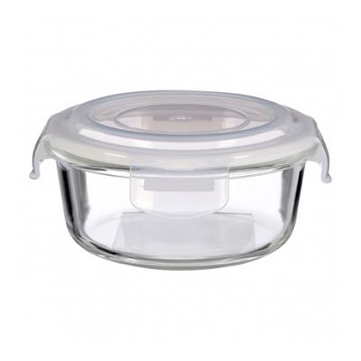 Premier Freska Round 2 Compartment Glass Container 620 ml