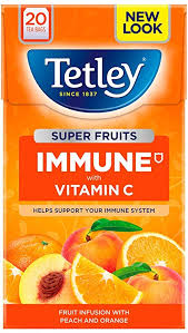 Tetley Super Fruits Immune With Vitamin C 40 g x20