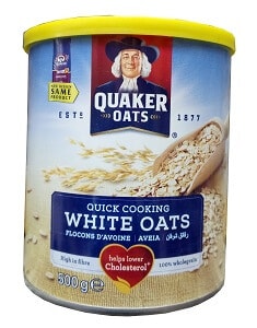 Quaker White Oats Tin 500 g x16