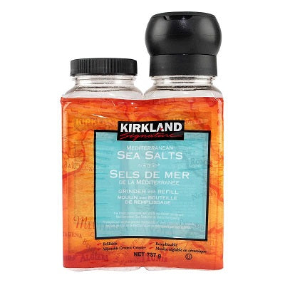 Kirkland Mediterranean Sea Salt Grinder With Refill 737 ml