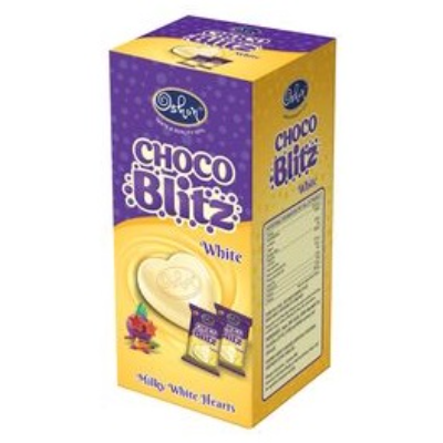 Oshon Choco Blitz Milk White Hearts 4 g x120