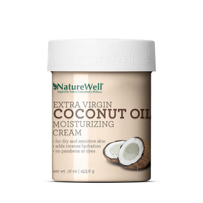 NatureWell Extra Virgin Coconut Oil Moisturizing Cream 454 g