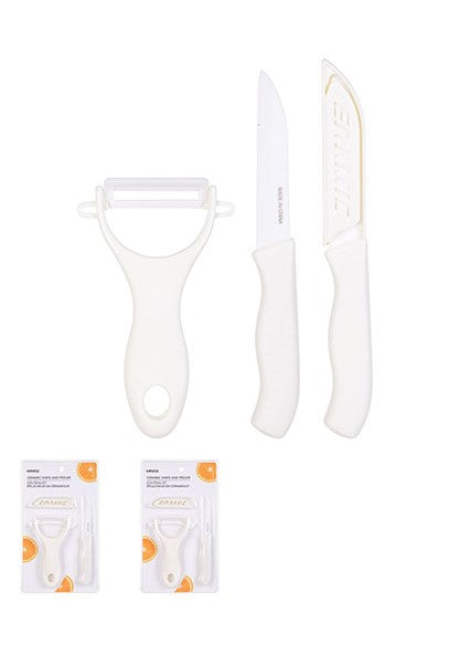 Miniso Kitchen Tools (Medium Knife, Small Knife & Vegetable Peeler) Assorted Colours