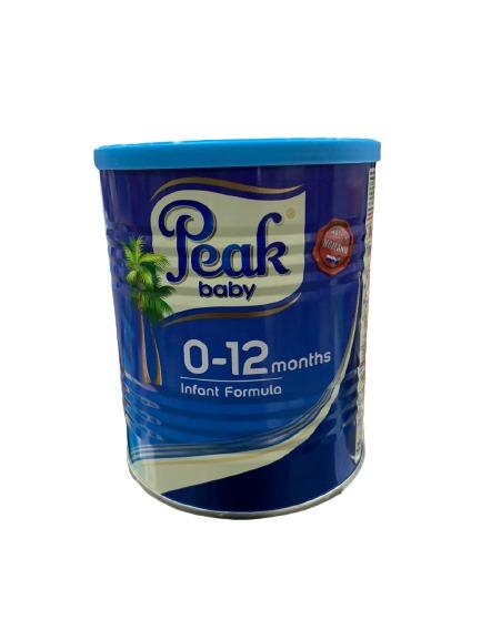 Peak Baby Infant Formula 0-12 Months Tin 400 g x12