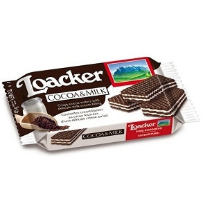 Loacker Crispy Wafers Filled With Cocoa & Chocolate Cream 45 g