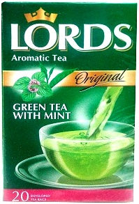 Lords Aromatic Green Tea Original With Mint 30 g x20