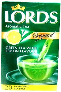 Lords Aromatic Green Tea Original With Lemon Flavour 30 g x20