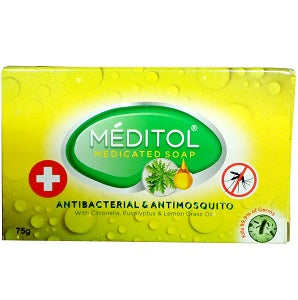 Meditol Medicated Soap Anti-Bacterial & Anti-Mosquito 75 g x6