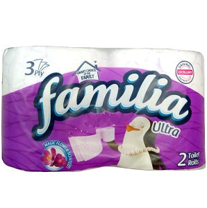 Familia Toilet Tissue Ultra Magic Flower Scented 3 Ply 2 Rolls x12