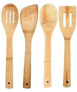 Bamboo Kitchen Tools Set x4