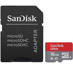 SanDisk Ultra Micro SDHC 16 GB Plus Adapter