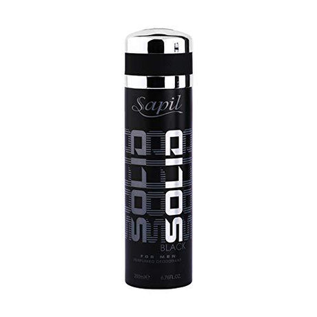 Sapil Deodorant Spray Solid Black For Men 200 ml