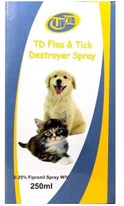 TD Flea & Tick Destroyer Spray 250 ml