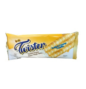 Sona Twister Vanilla Cream-Filled Wafer Rolls 22 g x12