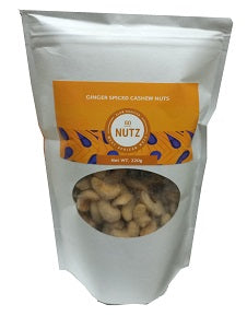 Go Nutz Cashew Nuts Ginger Spiced 220 g