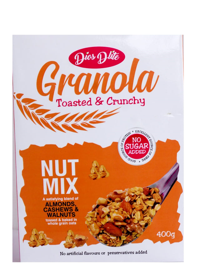 Dios Dlite Granola Nut Mix Almond, Cashew, Walnut 400 g