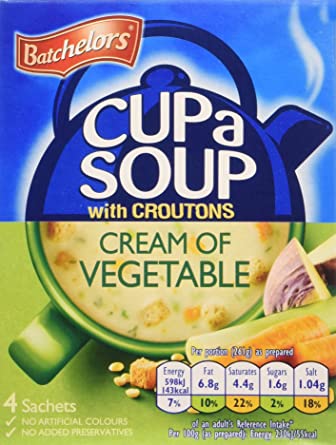 Batchelors Cup A Soup Cream of Vegetable with Croutons 104 g