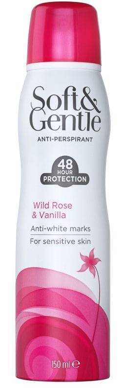 Soft & Gentle Anti-Perspirant Anti-White Marks Wild Rose & Vanilla 250 ml