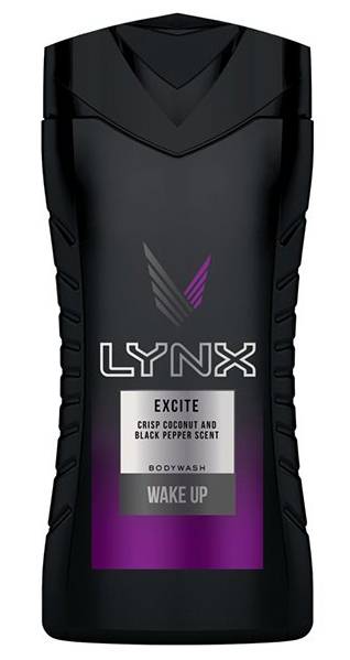 Lynx Body Wash Excite Wake Up Crisp Coconut & Black Pepper 250 ml