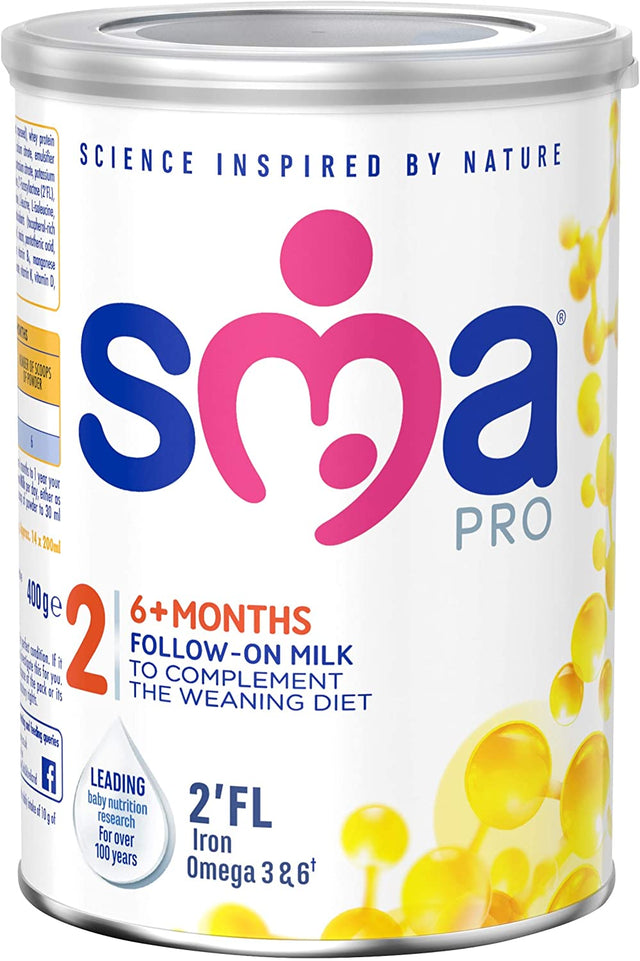 SMA Pro 2 Follow On Milk 6 Months+ 400 g x6