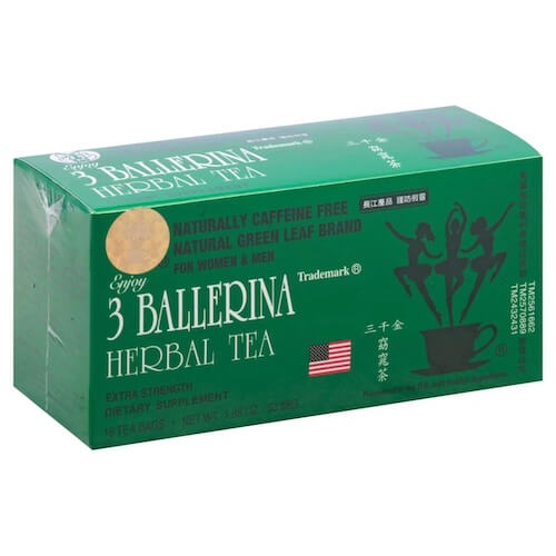 3 Ballerina Herbal Tea Dietary Supplement For Dieters (No Caffeine) x18