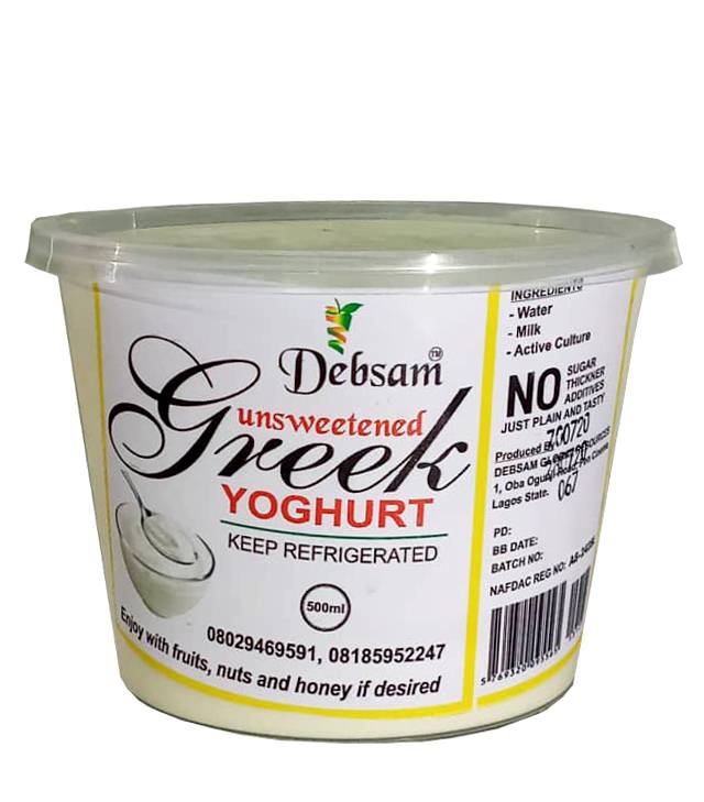 Debsam Unsweetened Greek Yoghurt 500 g