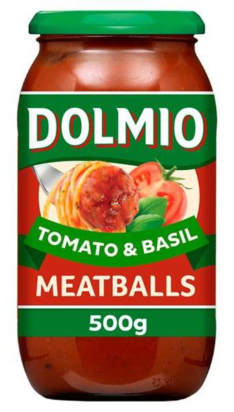 Dolmio Tomato & Basil Sauce For Meatballs 500 g