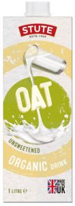 Stute Unsweetened Organic Drink Oat 1 L