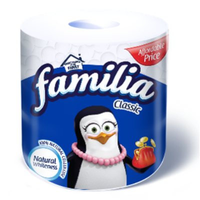 Familia Toilet Tissue Classic Natural Whiteness 2 Ply 1 Roll